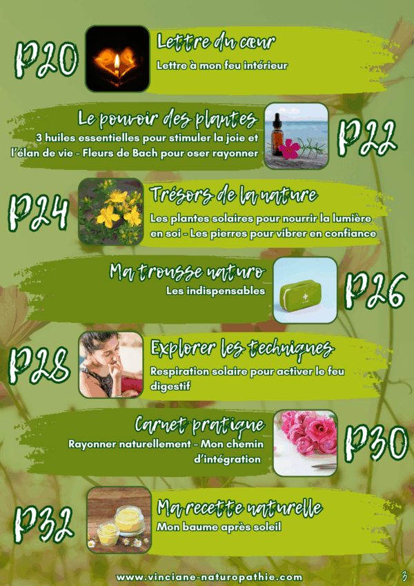 Naturo'pass Le Mag N°1 : Oser rayonner naturellement Sortir de l’ombre et retrouver sa lumière (PDF) – Image 3